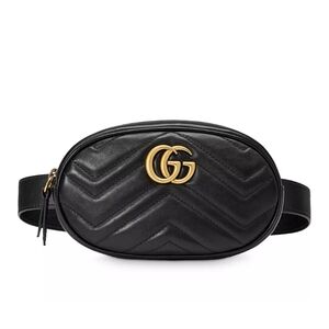 GUCCI GG Marmont Matelasse Leather Belt Bag